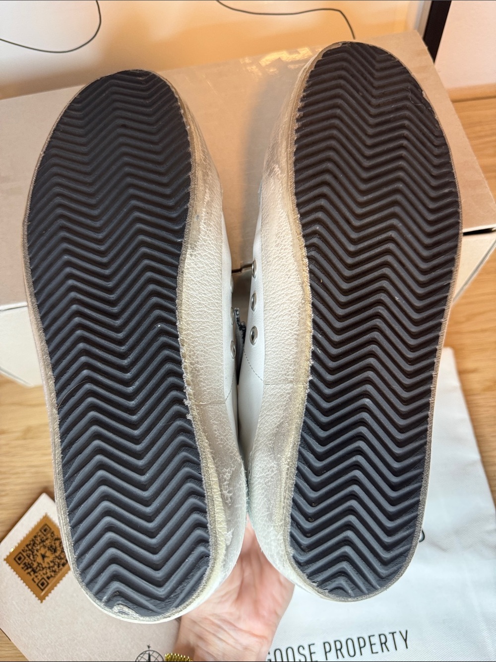 SSENSE Exclusive Golden Goose Midstar Suede Leather Silver Glitter Star - Picture 7 of 10